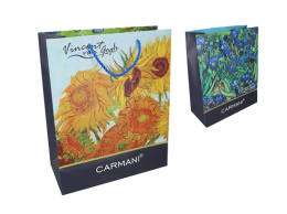 Torebka prezentowa Van Gogh Irysy i Słoneczniki 25x20